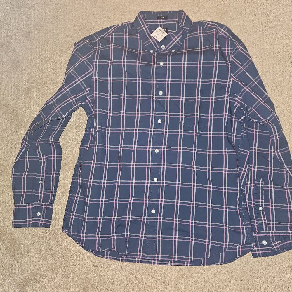 J Crew Windowpane Checkered Button Down Shirt - XL size